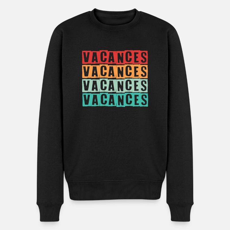 En Vacances - Pull Premium bio Homme - noir