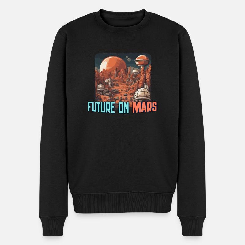 FUTUR SUR MARS - Pull Premium bio Homme - noir