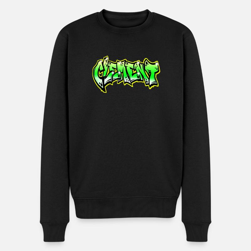 Graffiti Clement - Pull Premium bio Homme - noir