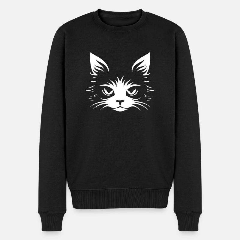 Chat, Motif De Chat - Pull Premium bio Homme - noir