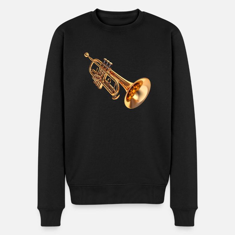 L’utilisation de la trompette - Pull Premium bio Homme - noir