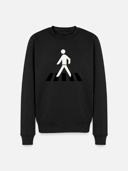 Crossing the zebra crossing - Men's Premium Organic Jumper - black