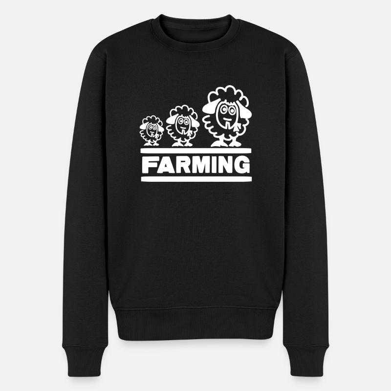 Farmer Evolution Mouton - Pull Premium bio Homme - noir