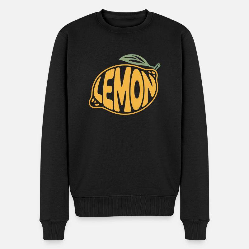 Citron - Logo Cool Fruit - Pull Premium bio Homme - noir