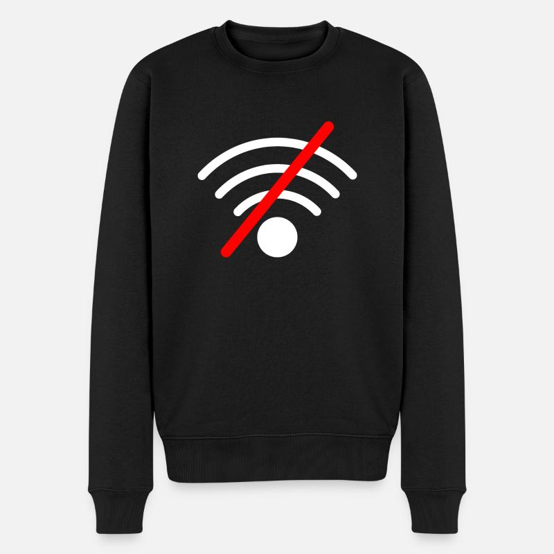 Wifi icône Wifi - Pull Premium bio Homme - noir