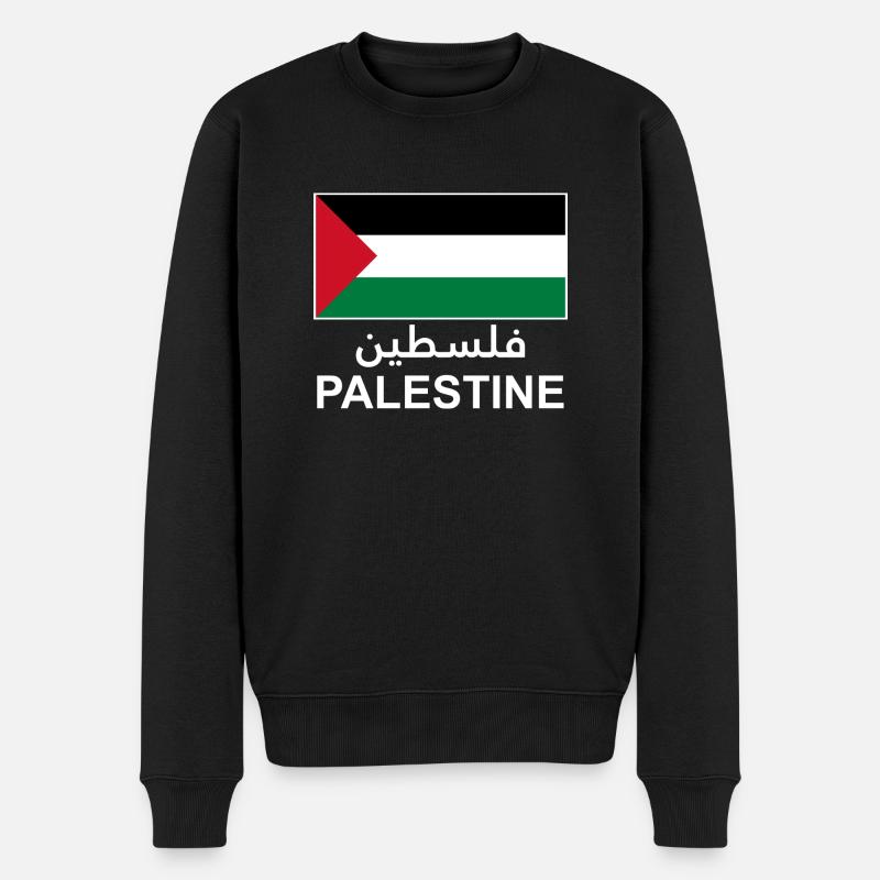 Palestine - Pull Premium bio Homme - noir