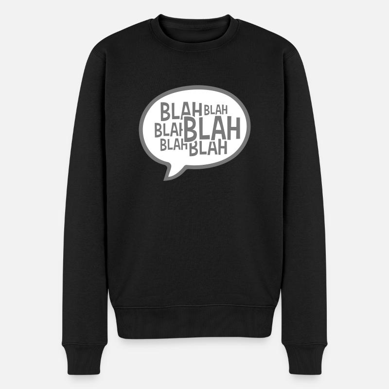Bulle de dialogue comique bla - Pull Premium bio Homme - noir