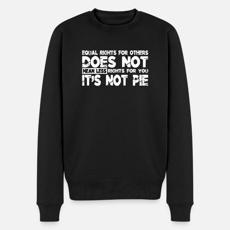 gender boobies rbg ruth civil rights mgtow cool - Männer Premium Bio Pullover - Schwarz