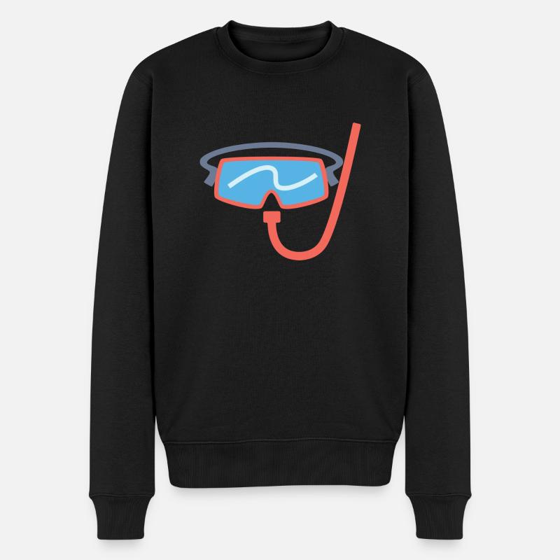 Schnorcheln - Männer Premium Bio Pullover - Schwarz