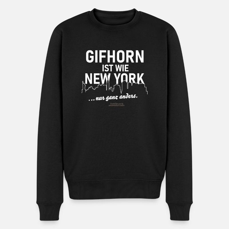 Gifhorn - Männer Premium Bio Pullover - Schwarz