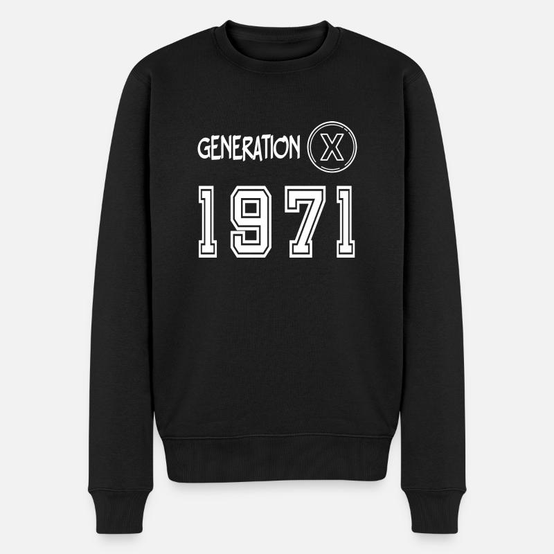 Génération X 1971 - Pull Premium bio Homme - noir