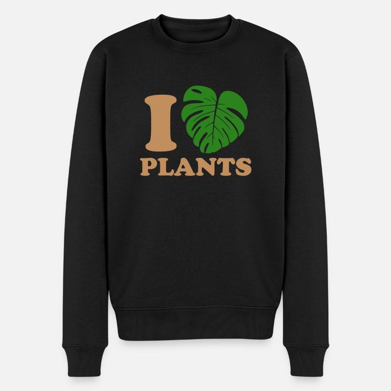 fall plants - Pull Premium bio Homme - noir