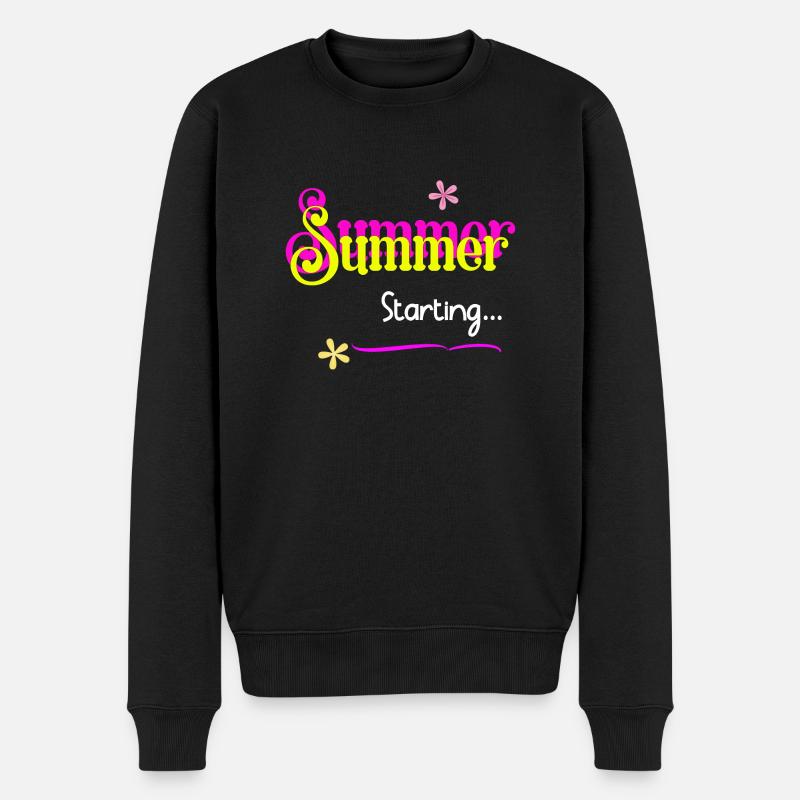 Début d’été - Ambiance estivale - Pull Premium bio Homme - noir