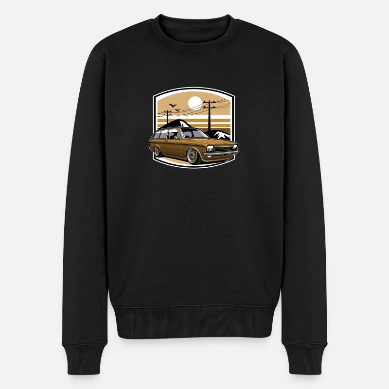 German Classic Car - Männer Premium Bio Pullover - Schwarz