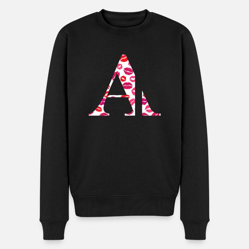 Lettre a bisous - Pull Premium bio Homme - noir