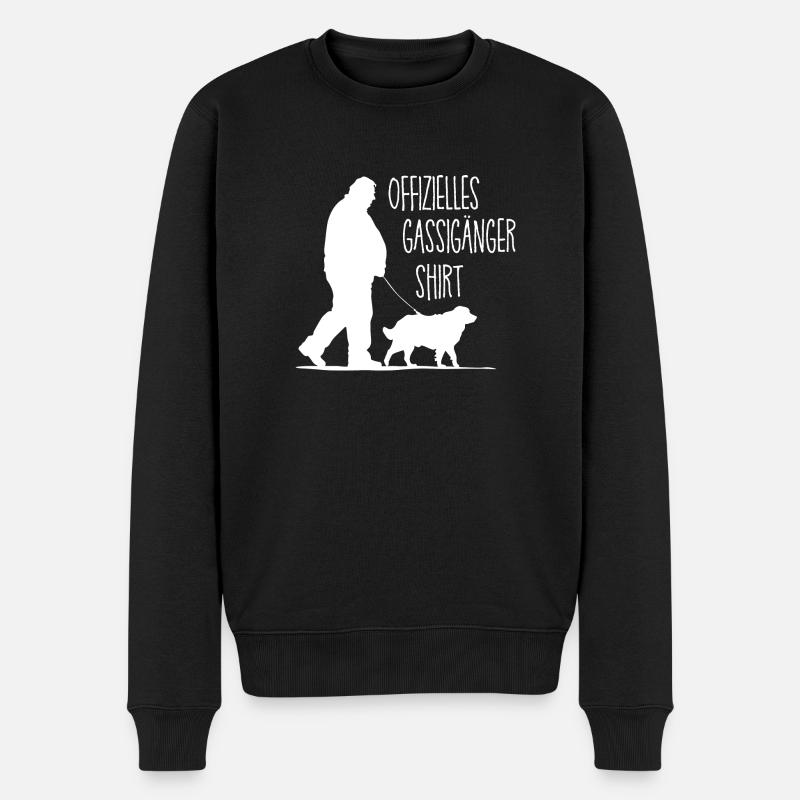 Offizielles Gassigänger Shirt - Männer Premium Bio Pullover - Schwarz
