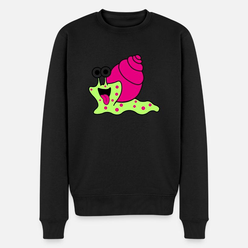 Escargot Drôle - Pull Premium bio Homme - noir