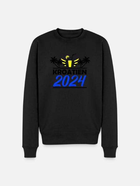 Croatia 2024 - Men's Premium Organic Jumper - black
