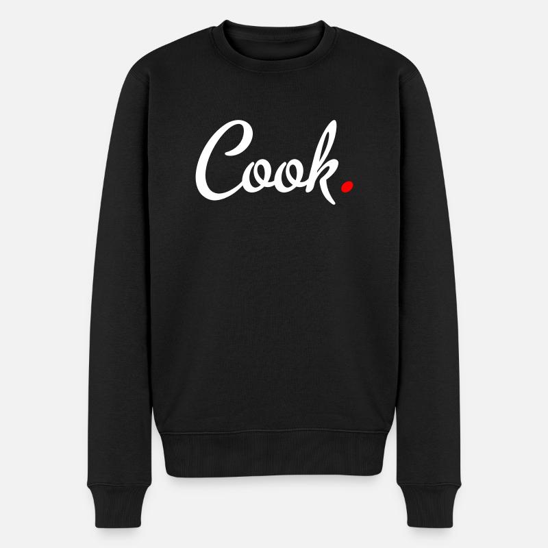 kochen - Männer Premium Bio Pullover - Schwarz