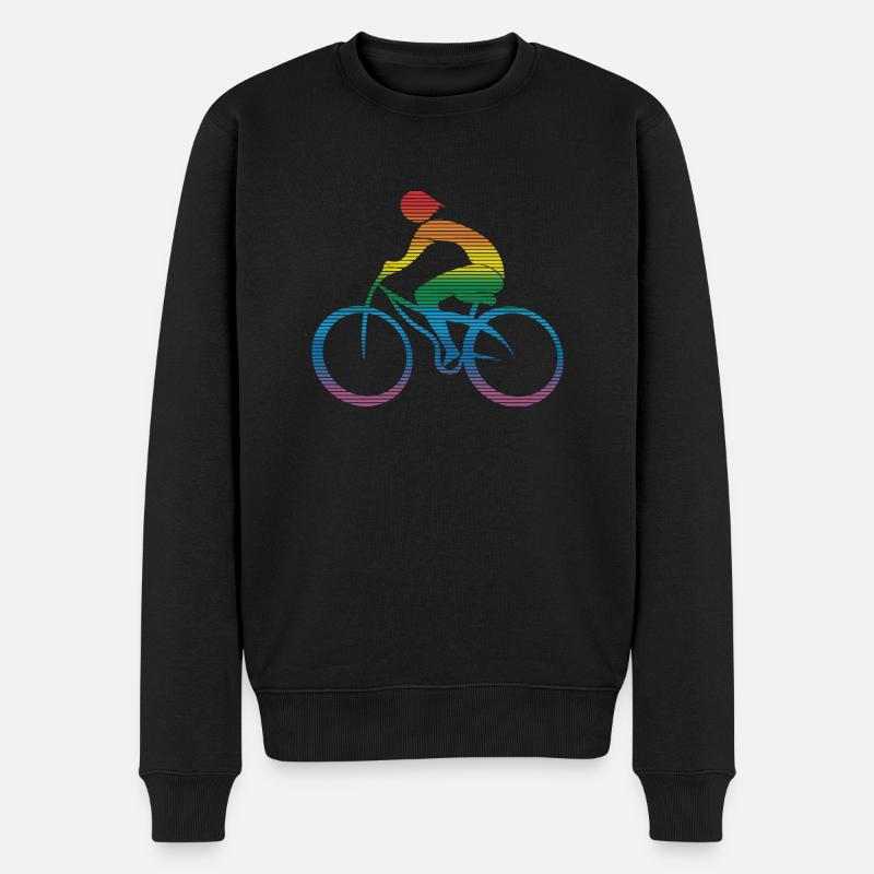 Cyclist - Men's Premium Organic Jumper - black