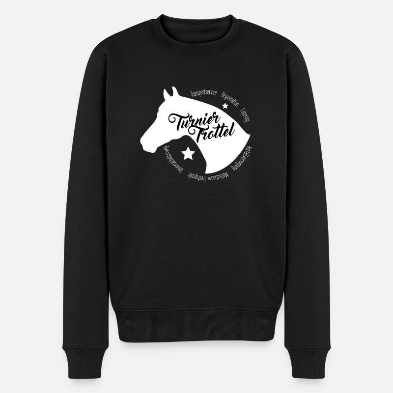 Turniertrottel - Männer Premium Bio Pullover - Schwarz