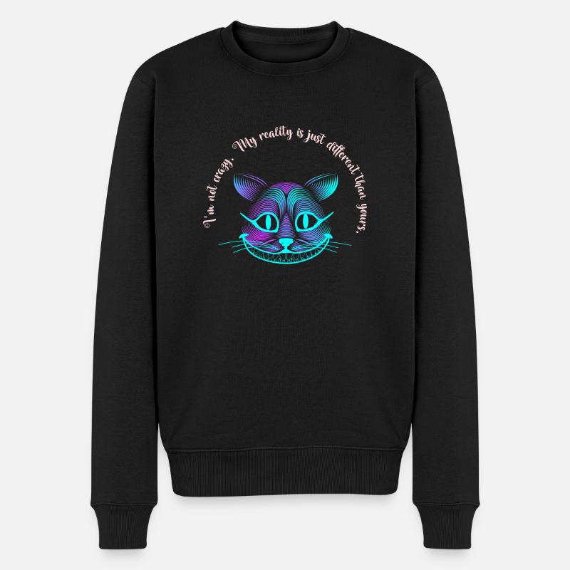 Chat souriant - Pull Premium bio Homme - noir