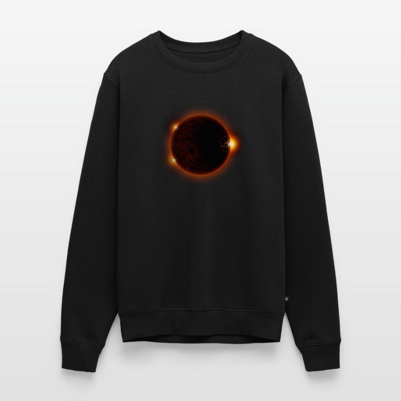 Solar eclipse - solar eclipse Men's Premium Organic Jumper
