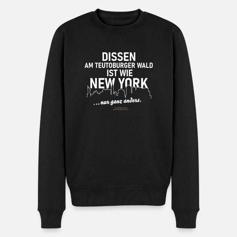 Dissen am Teutoburger Wald - Männer Premium Bio Pullover - Schwarz