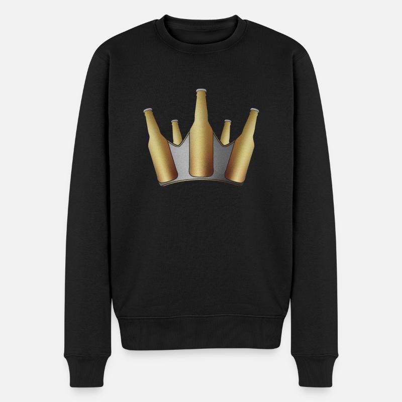 Couronne de bière - Pull Premium bio Homme - noir