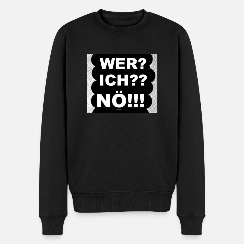 ZoffArt NÖ!!! - Männer Premium Bio Pullover - Schwarz