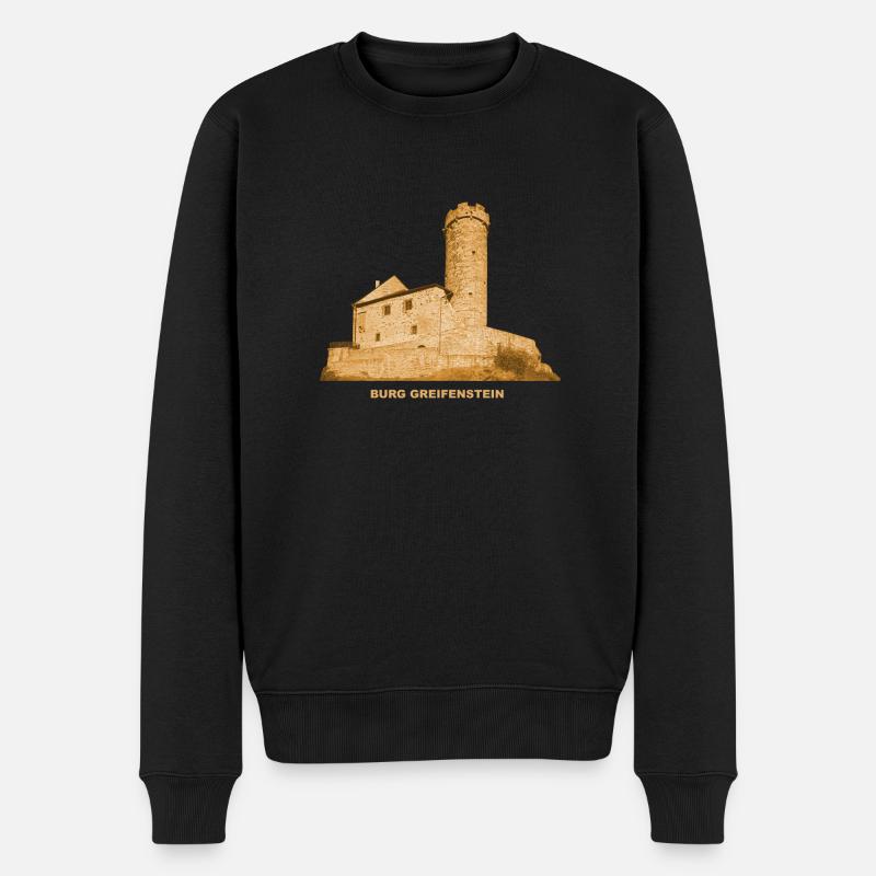 Greifenstein Burg Bad Blankenburg Thüringen - Männer Premium Bio Pullover - Schwarz