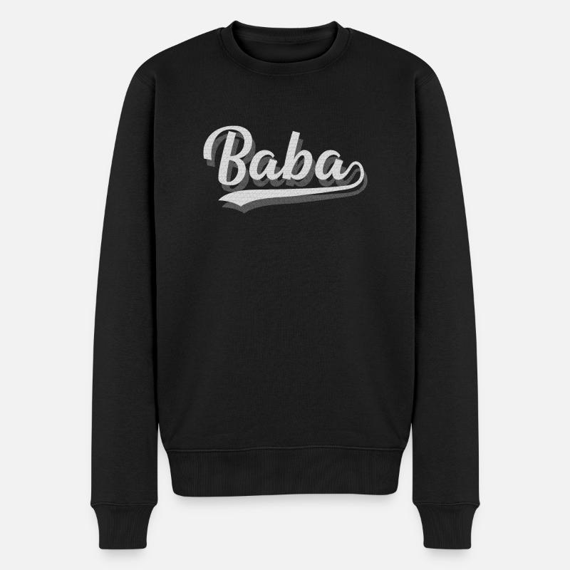 Baba - Männer Premium Bio Pullover - Schwarz