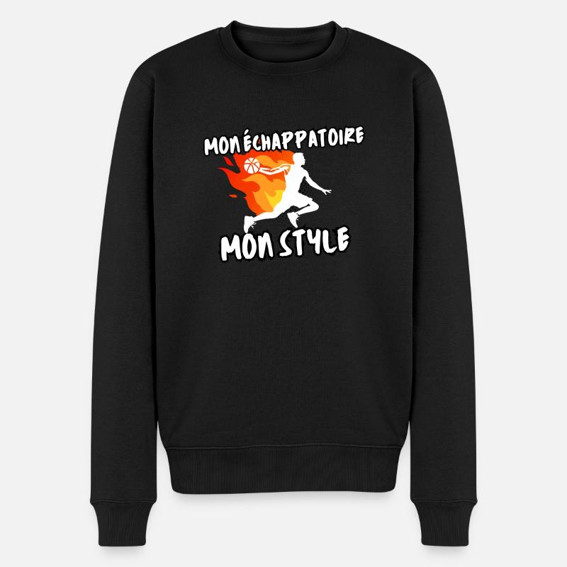 Mein Stil - Männer Premium Bio Pullover - Schwarz