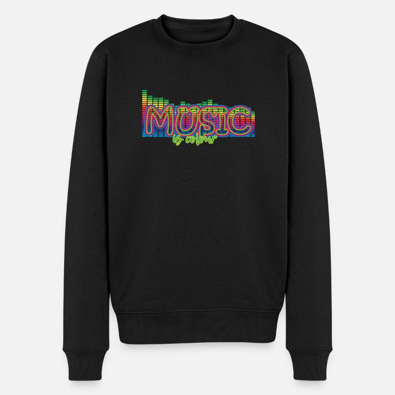 Musique Musique - Pull Premium bio Homme - noir