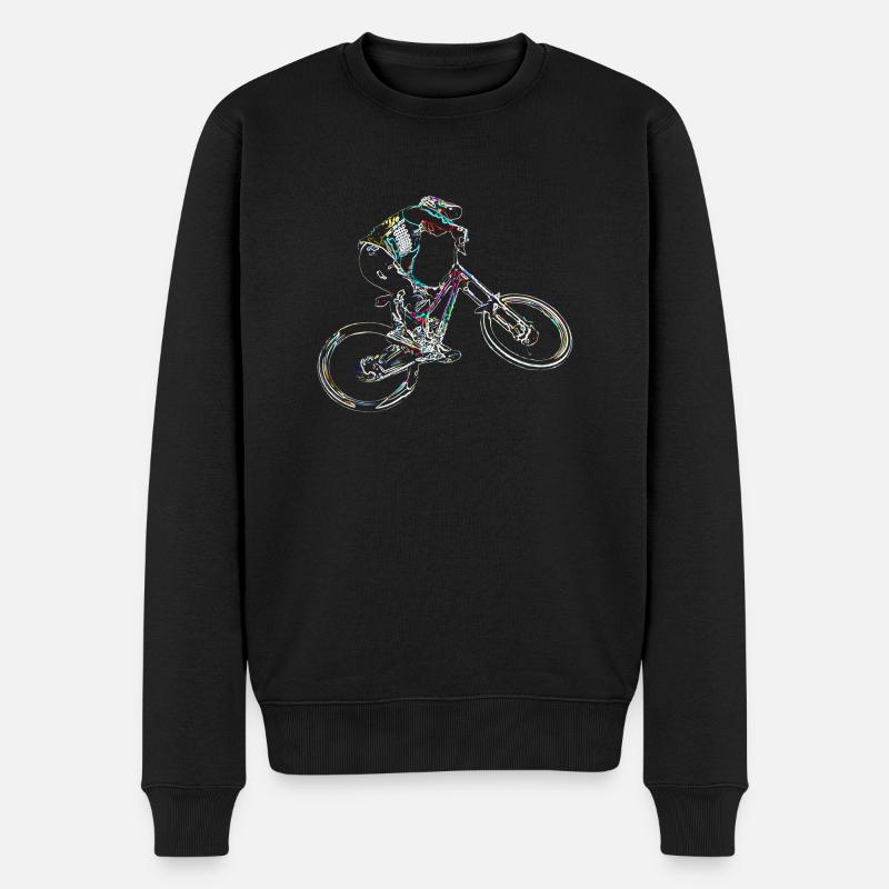 vtt descente - Pull Premium bio Homme - noir