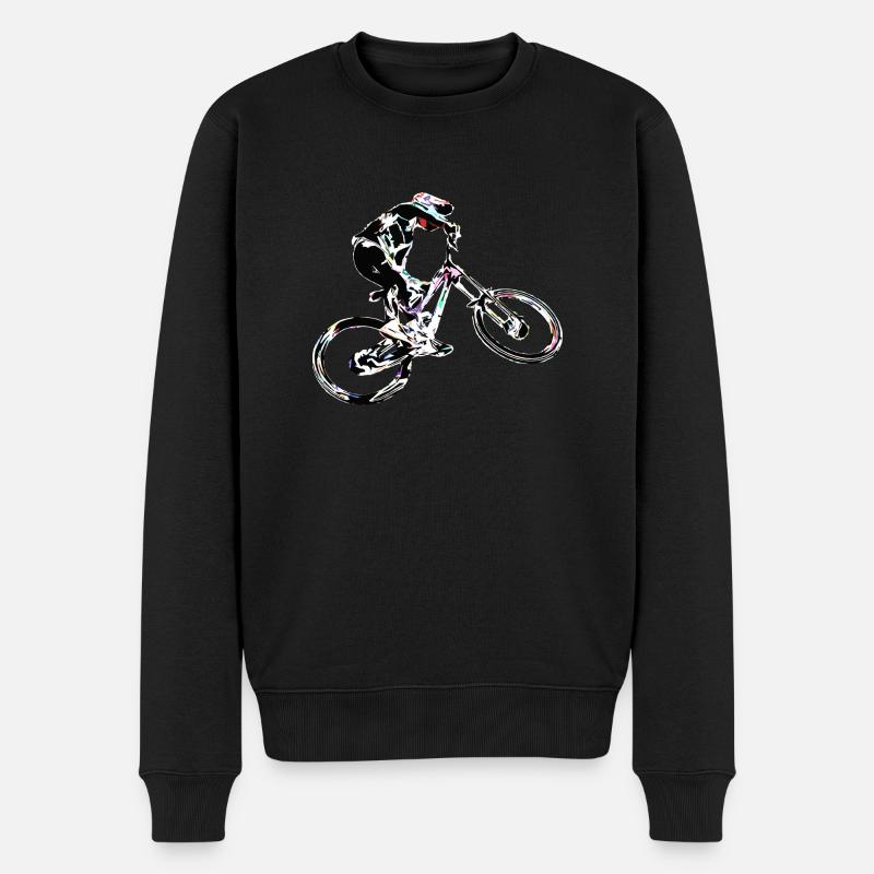 vtt descente - Pull Premium bio Homme - noir