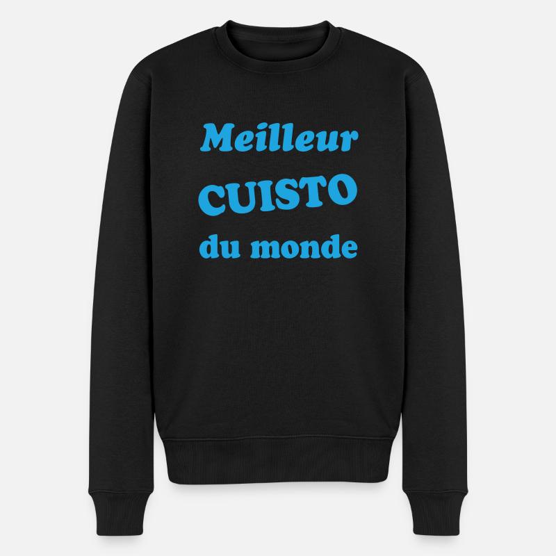 Meilleur CUISTO du monde - Pull Premium bio Homme - noir