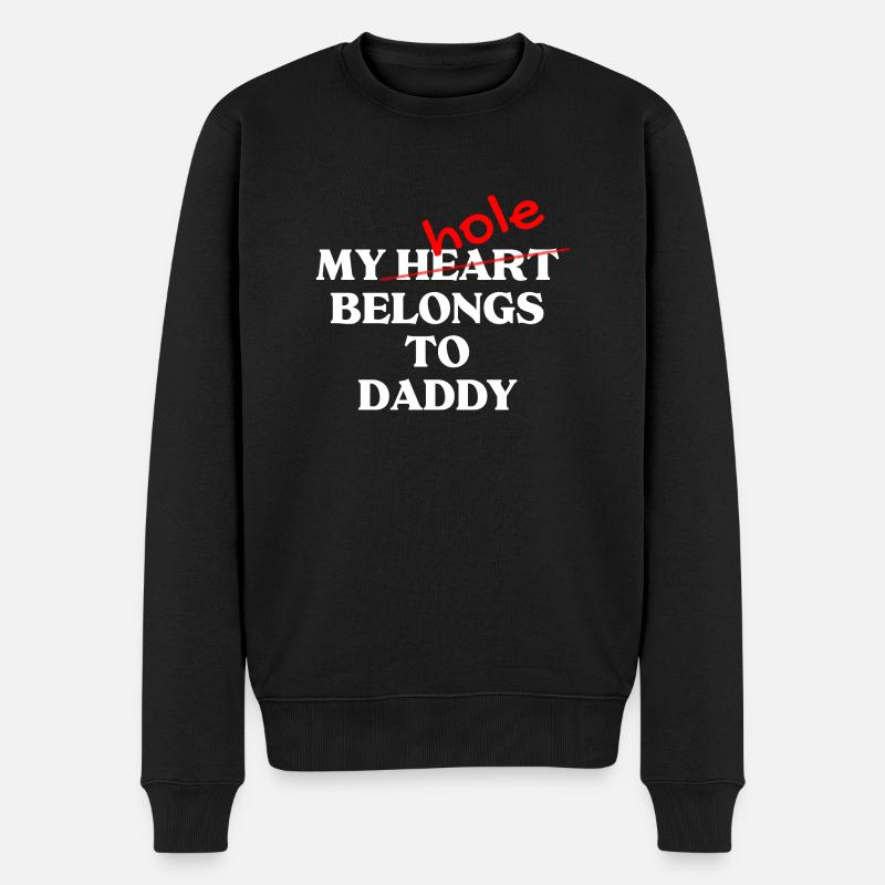 Lustiger schwuler Slogan - Männer Premium Bio Pullover - Schwarz