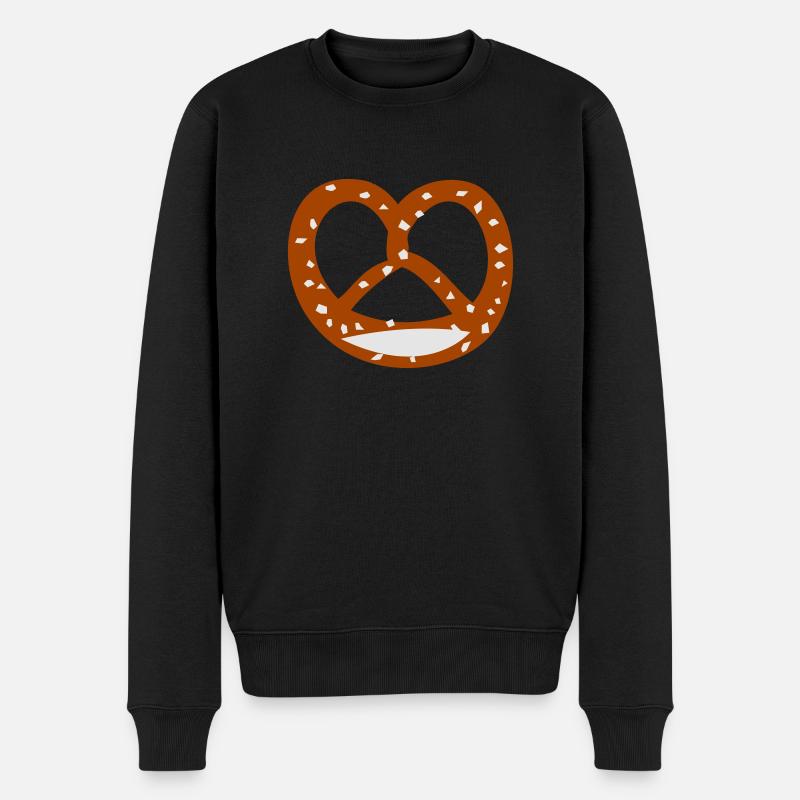 - Brezel Bäckerei - Männer Premium Bio Pullover - Schwarz