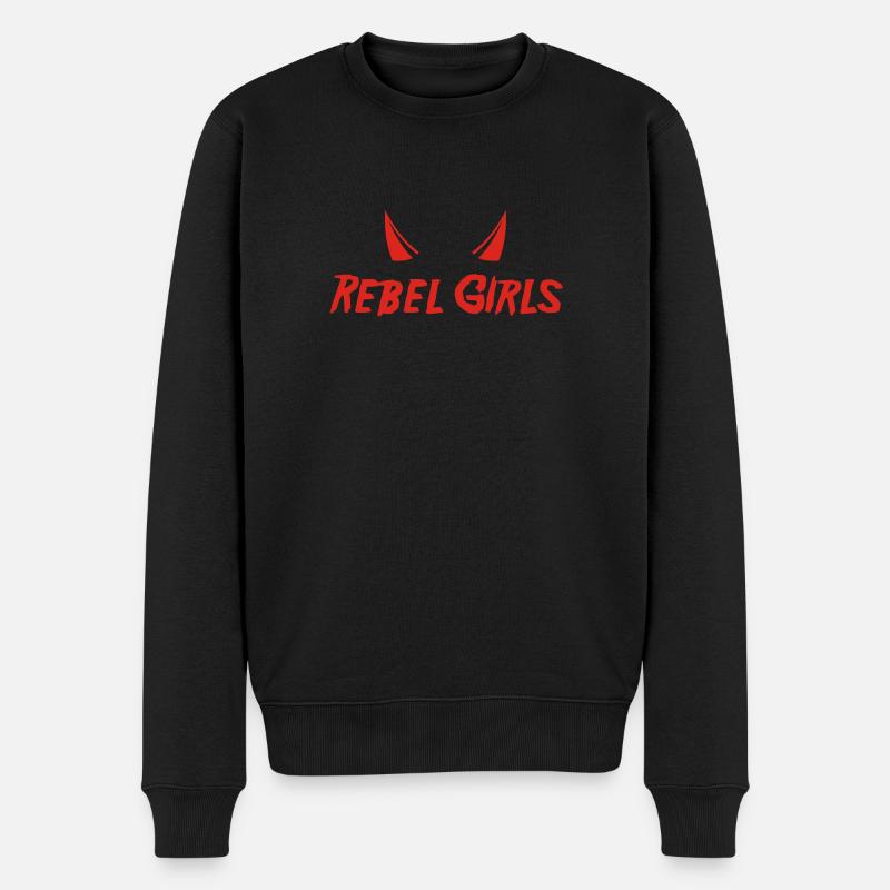 Rebel filles - Pull Premium bio Homme - noir