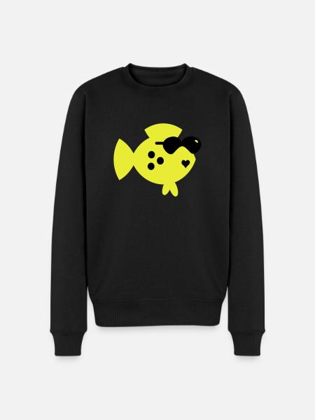 Blindfisch / blind fish (2c) - Men's Premium Organic Jumper - black