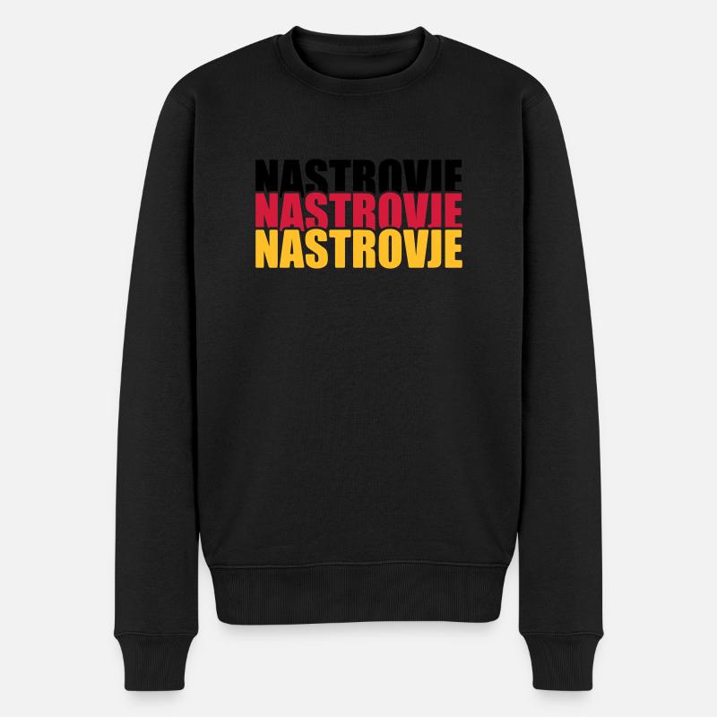 Nastrovje Deutschland Germany Fan Shirt - Männer Premium Bio Pullover - Schwarz