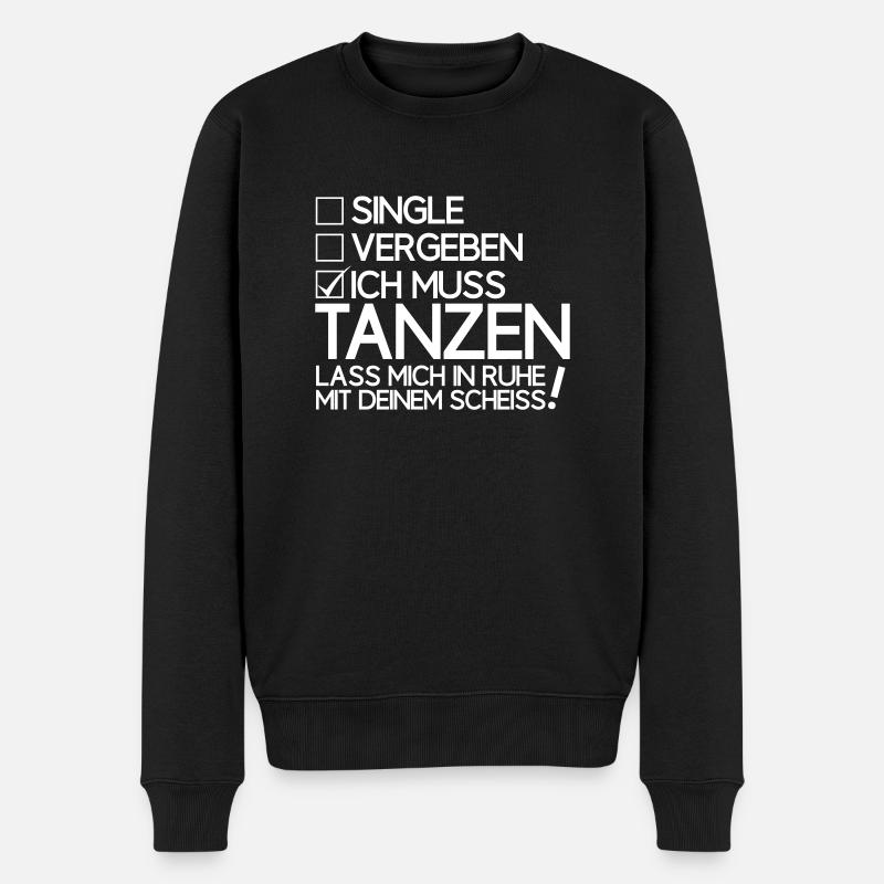 Tanzen Single - Männer Premium Bio Pullover - Schwarz