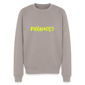 Neon Paranoid - Men's Premium Organic Jumper - taupe - Front - Nico (187cm)