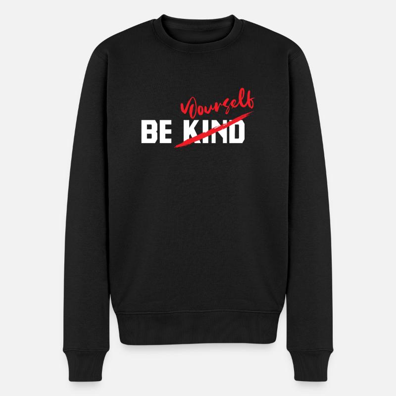 Be yourself - Pull Premium bio Homme - noir