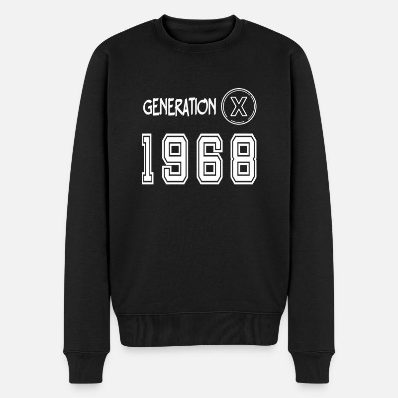 Génération X 1968 - Pull Premium bio Homme - noir
