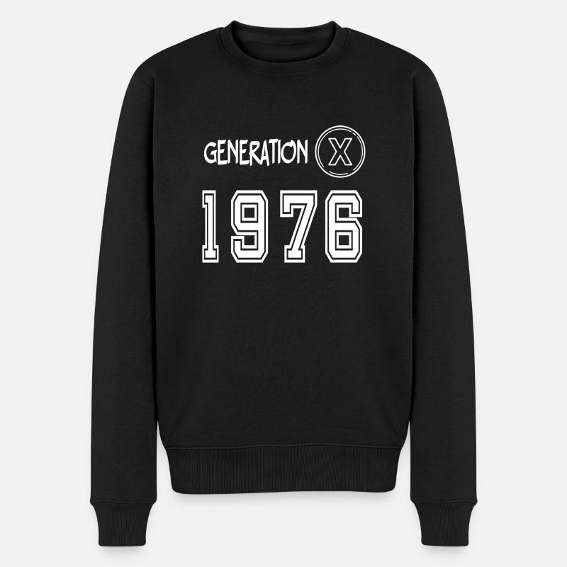 Génération X 1976 - Pull Premium bio Homme - noir