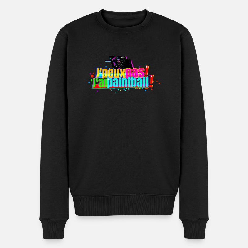 J'peux pas j'ai paintball - Pull Premium bio Homme - noir