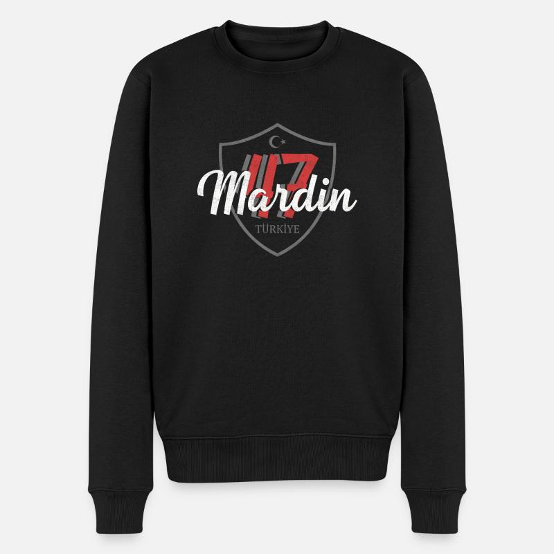 Mardin - Männer Premium Bio Pullover - Schwarz