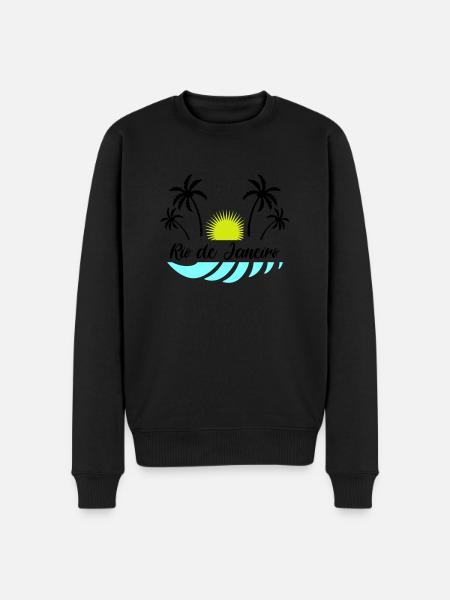 Rio de Janeiro - Økologisk premium-sweatshirt til mænd - sort